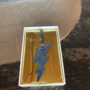 Michael Kors Designer Lightning Bolt Bag Charm Navy Blue, never used